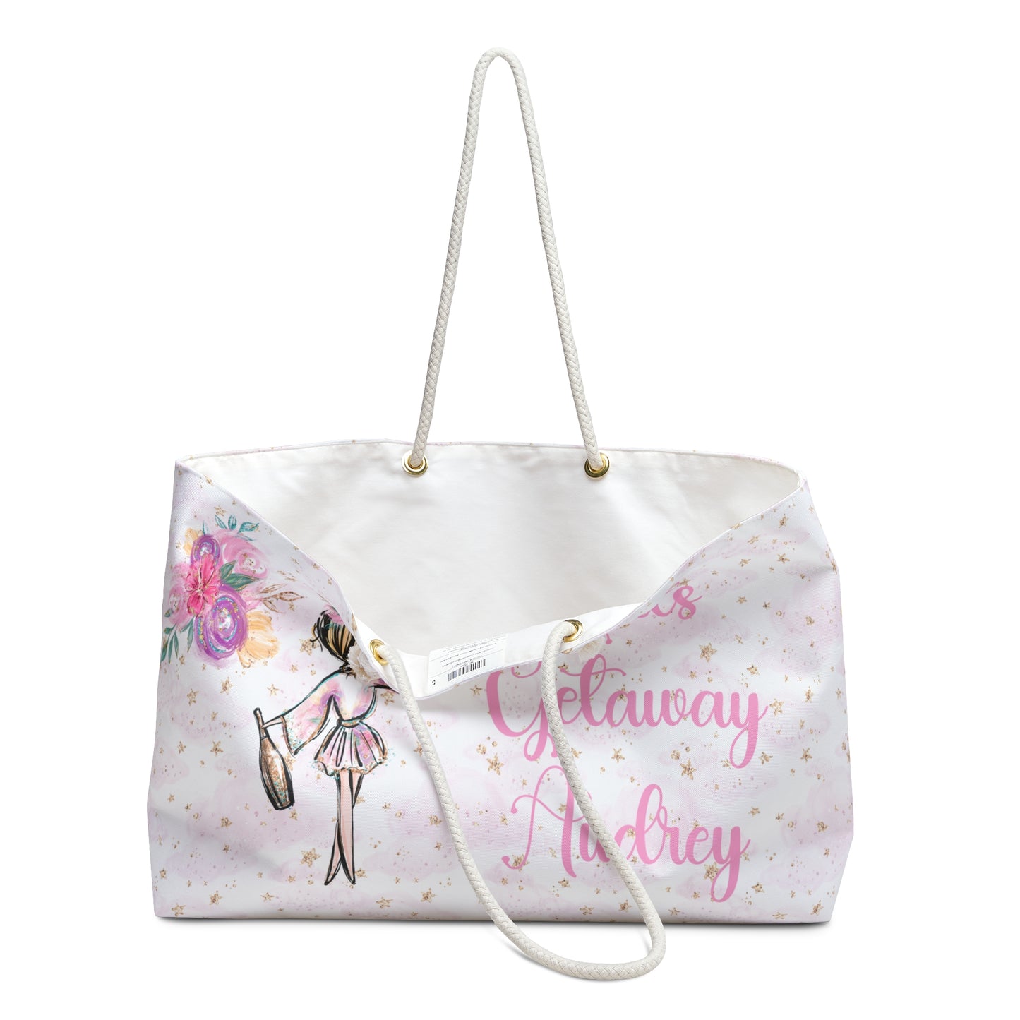 Personalised Weekender Bag, Girl's Getaway, Large Weekender Bag, Beach Bag, Bridal Bag