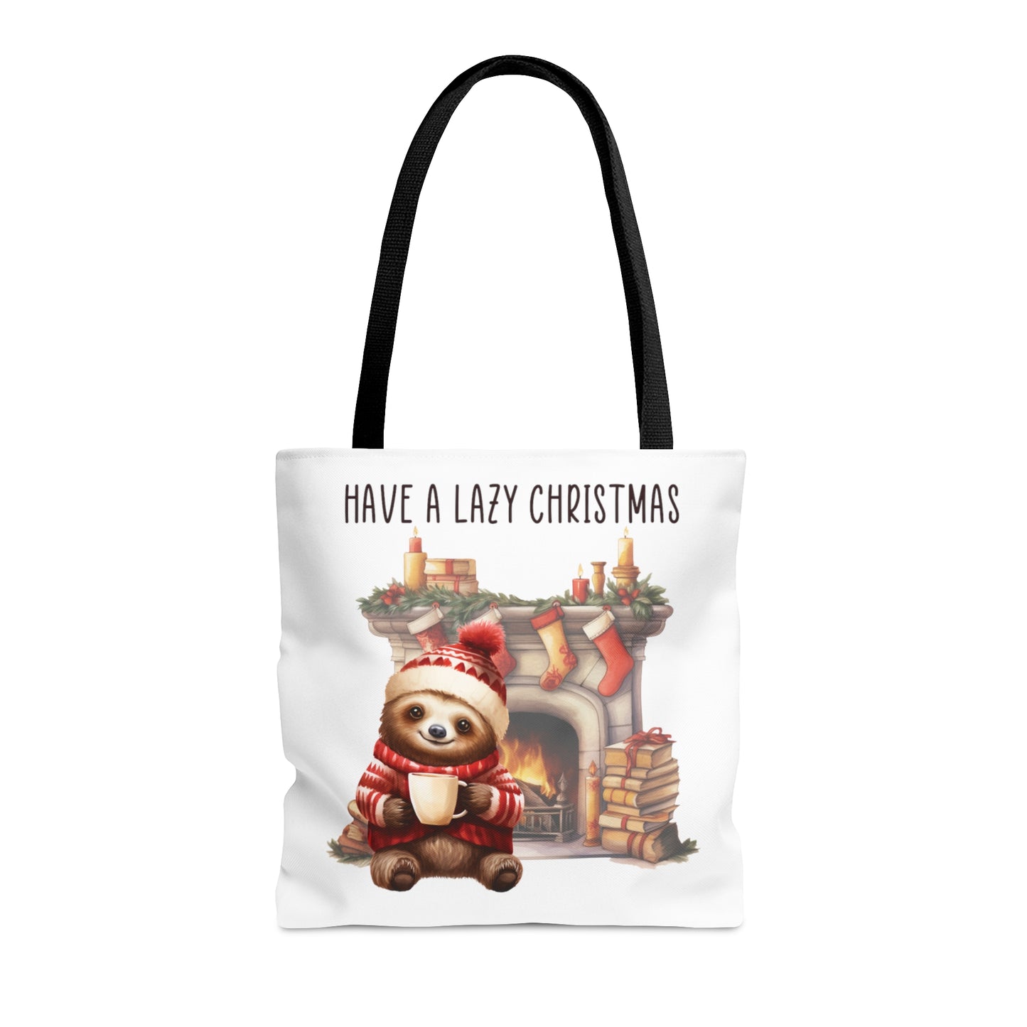 Tote Bag, Christmas, Sloth, Personalised/Non-Personalised Tote bag