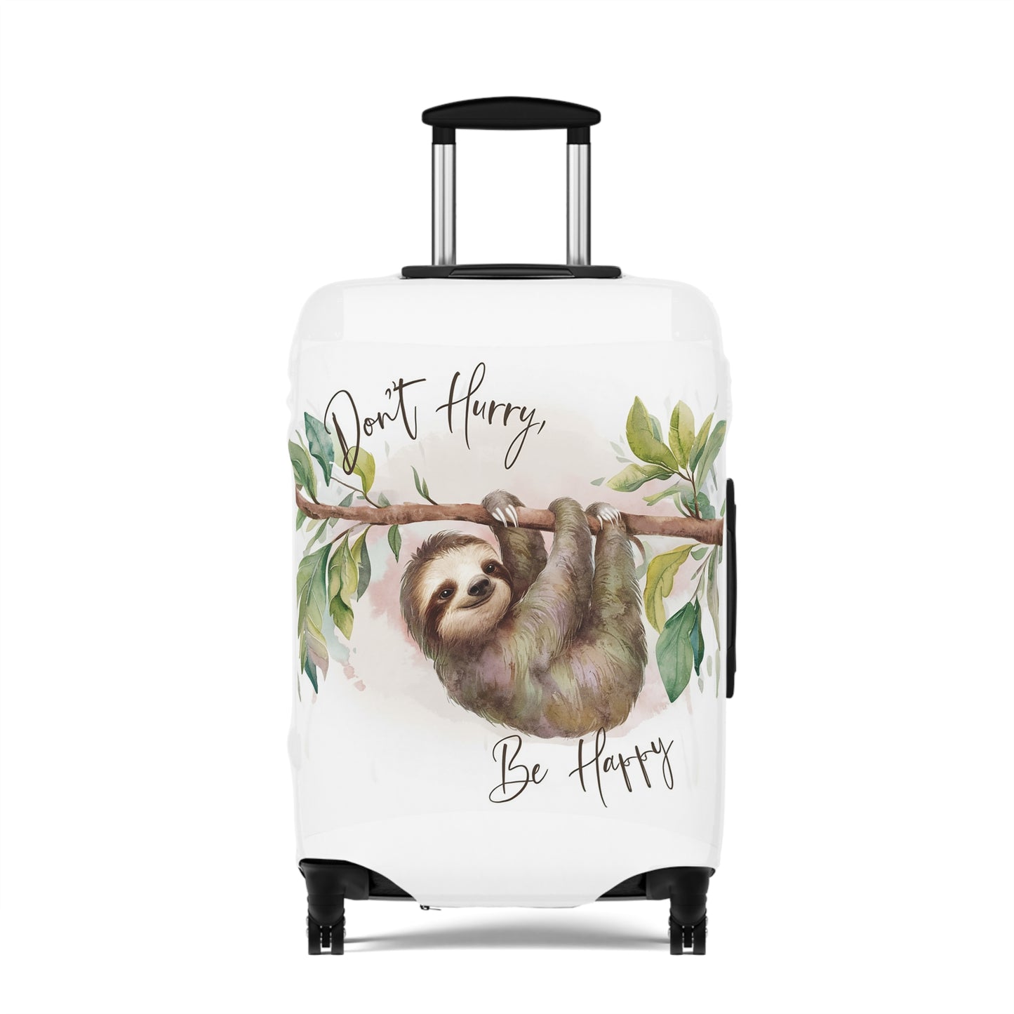 Luggage Cover, Sloth, Don't Hurry be Happy, awd-4042