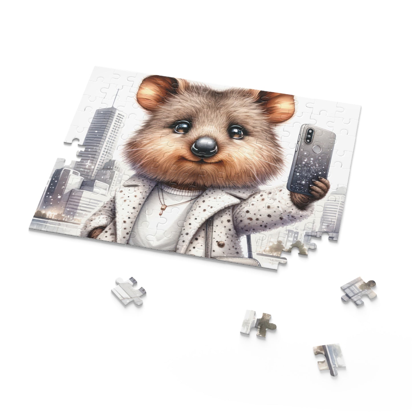 Personalised/Non-Personalised Puzzle, Quokka (120, 252, 500-Piece)