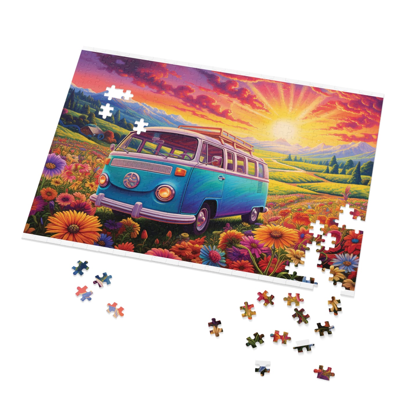 Puzzle, Combi Van, Personalised/Non-Personalised (30, 110, 252, 500,1000-Piece) awd-628