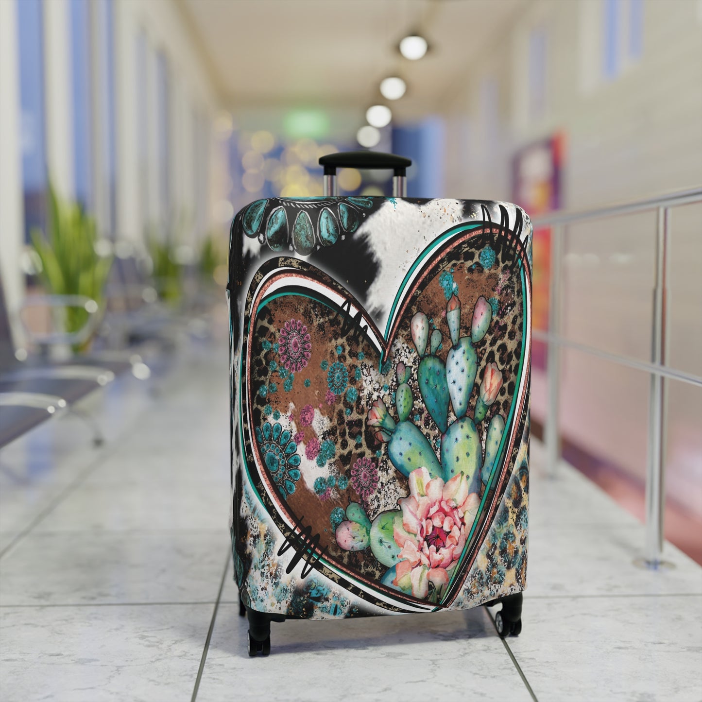 Luggage Cover, Country and Western, Heart, awd-041