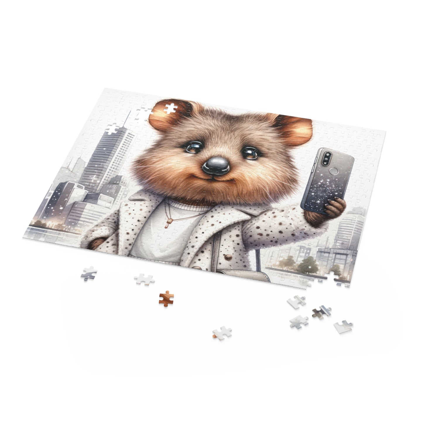 Personalised/Non-Personalised Puzzle, Quokka (120, 252, 500-Piece)