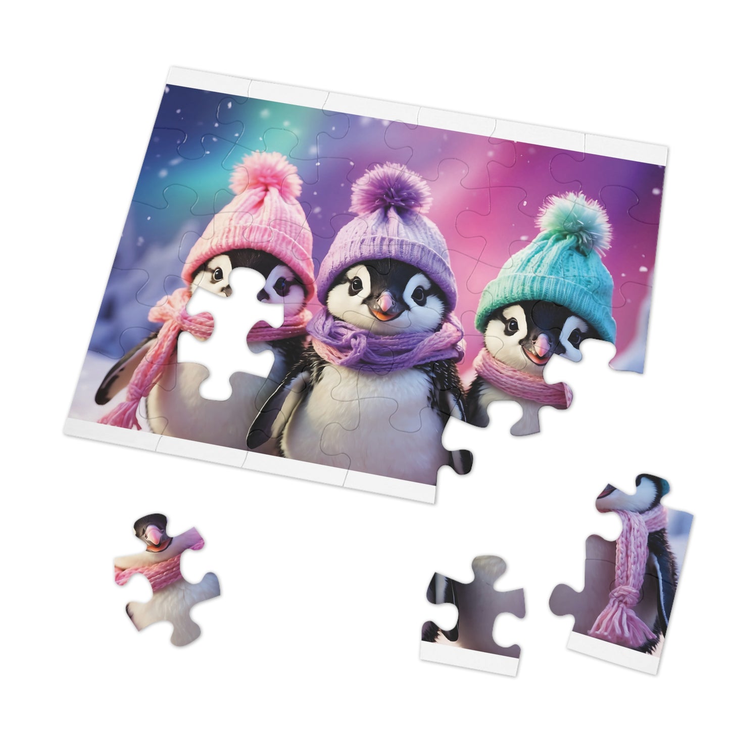 Jigsaw Puzzle, Penguin, Personalised/Non-Personalised (30, 110, 252, 500,1000-Piece)