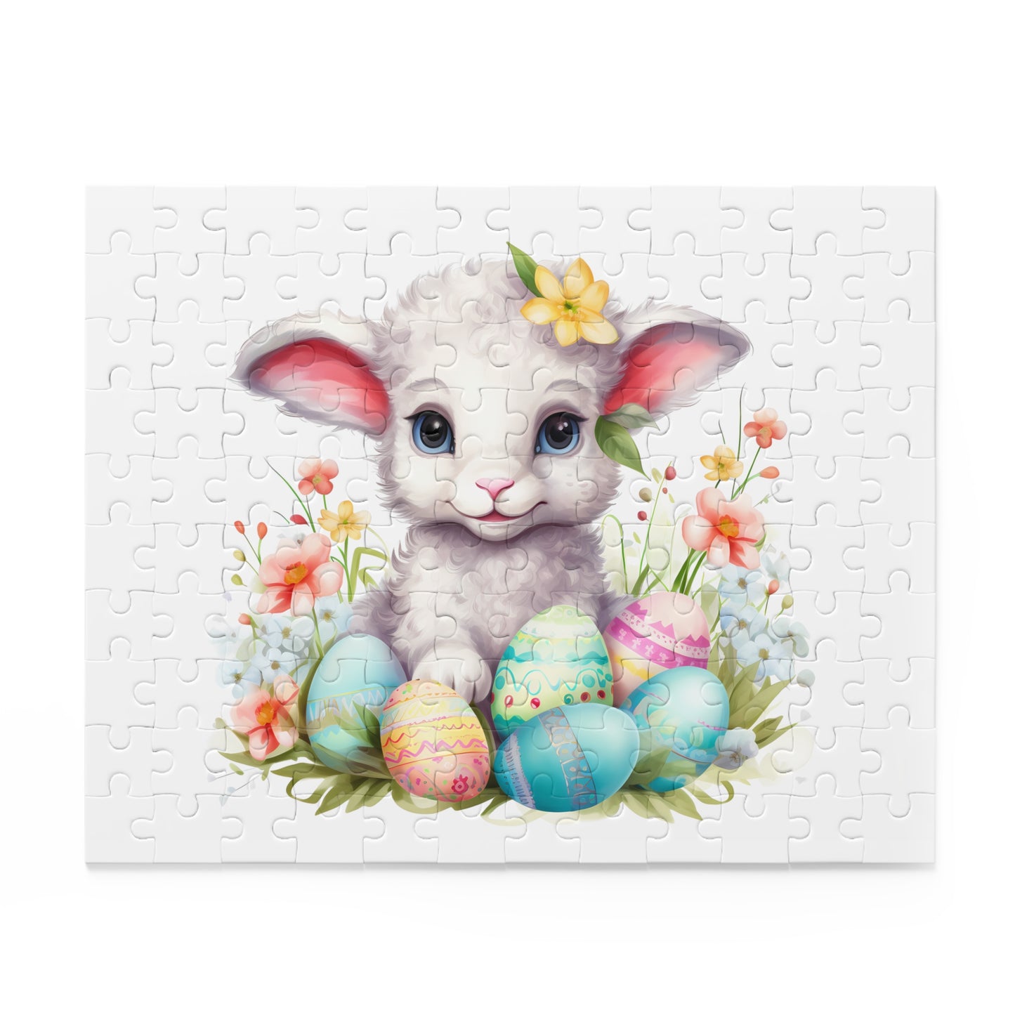 Personalised/Non-Personalised Puzzle, Easter, Lamb (120, 252, 500-Piece)