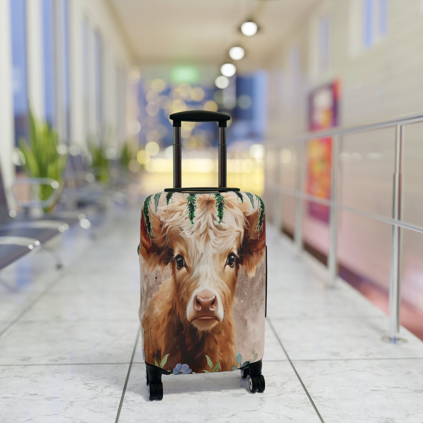 Luggage Cover, Highland Cow, awd-424