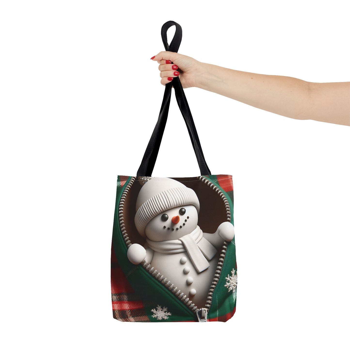 Tote Bag, Christmas, Snowman, Personalised/Non-Personalised Tote bag