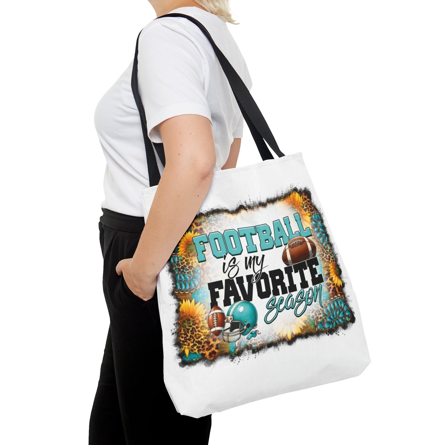 Tote Bag, Western, Football is my favorite season