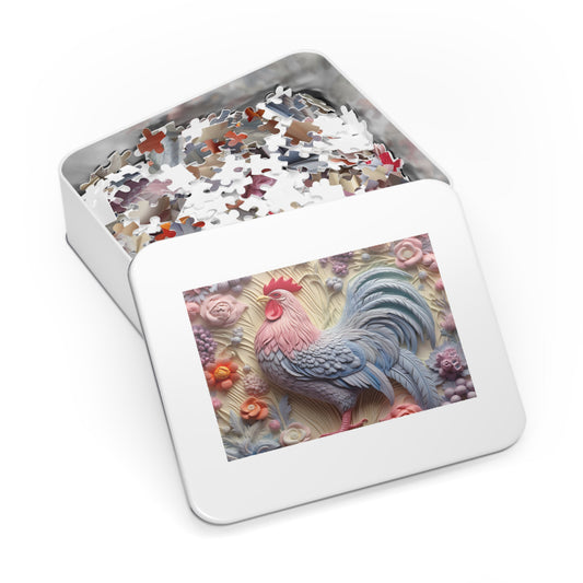 Jigsaw Puzzle, Chicken/Rooster, Personalised/Non-Personalised (30, 110, 252, 500,1000-Piece)