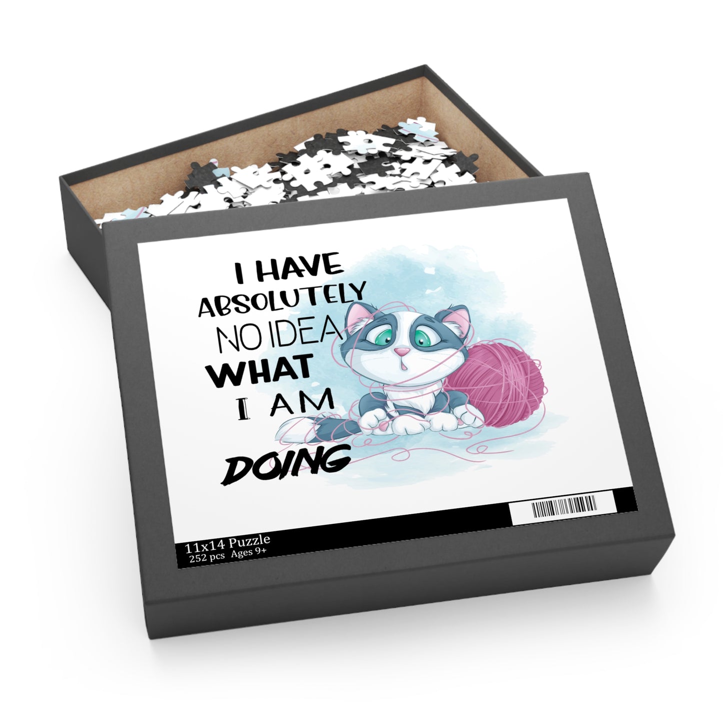 Personalised/Non-Personalised Puzzle, Cat, I Have absolutely no idea what I am doing (120, 252, 500-Piece)