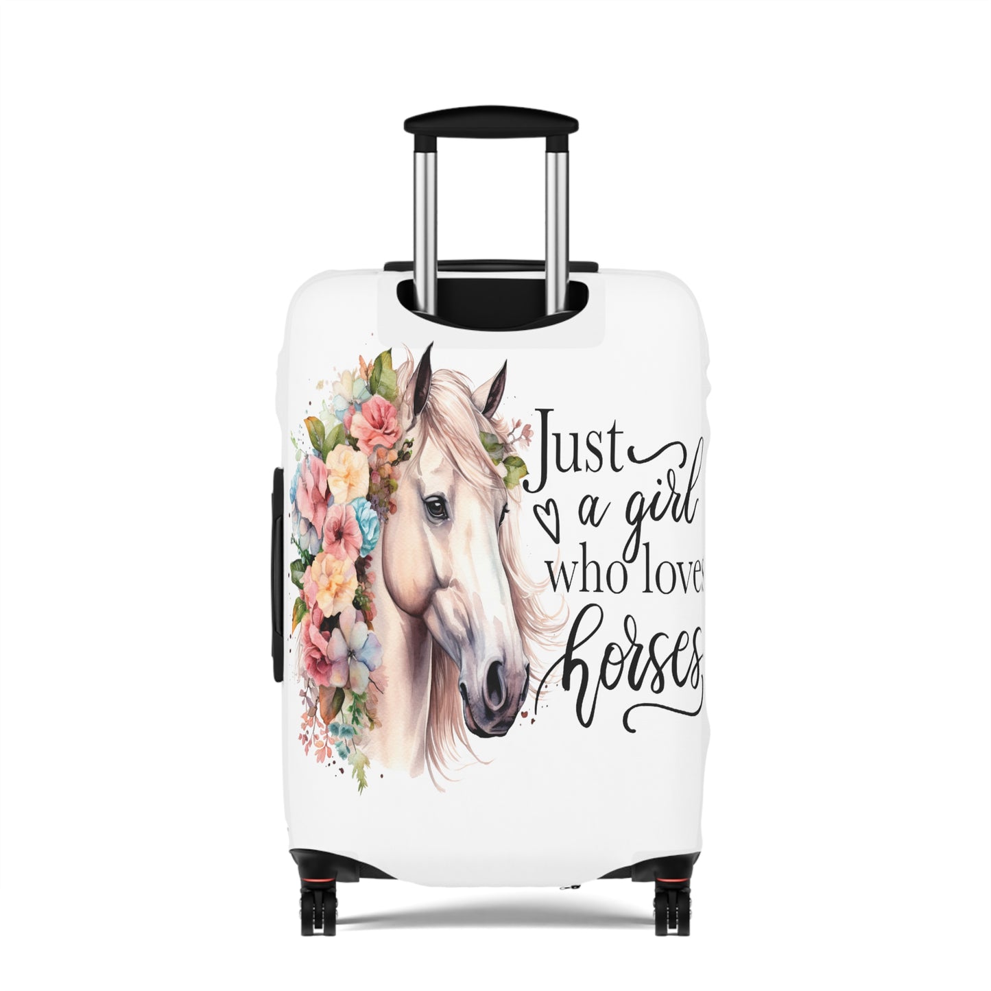 Luggage Cover, Just a Girl Who Loves Horses, awd-1075