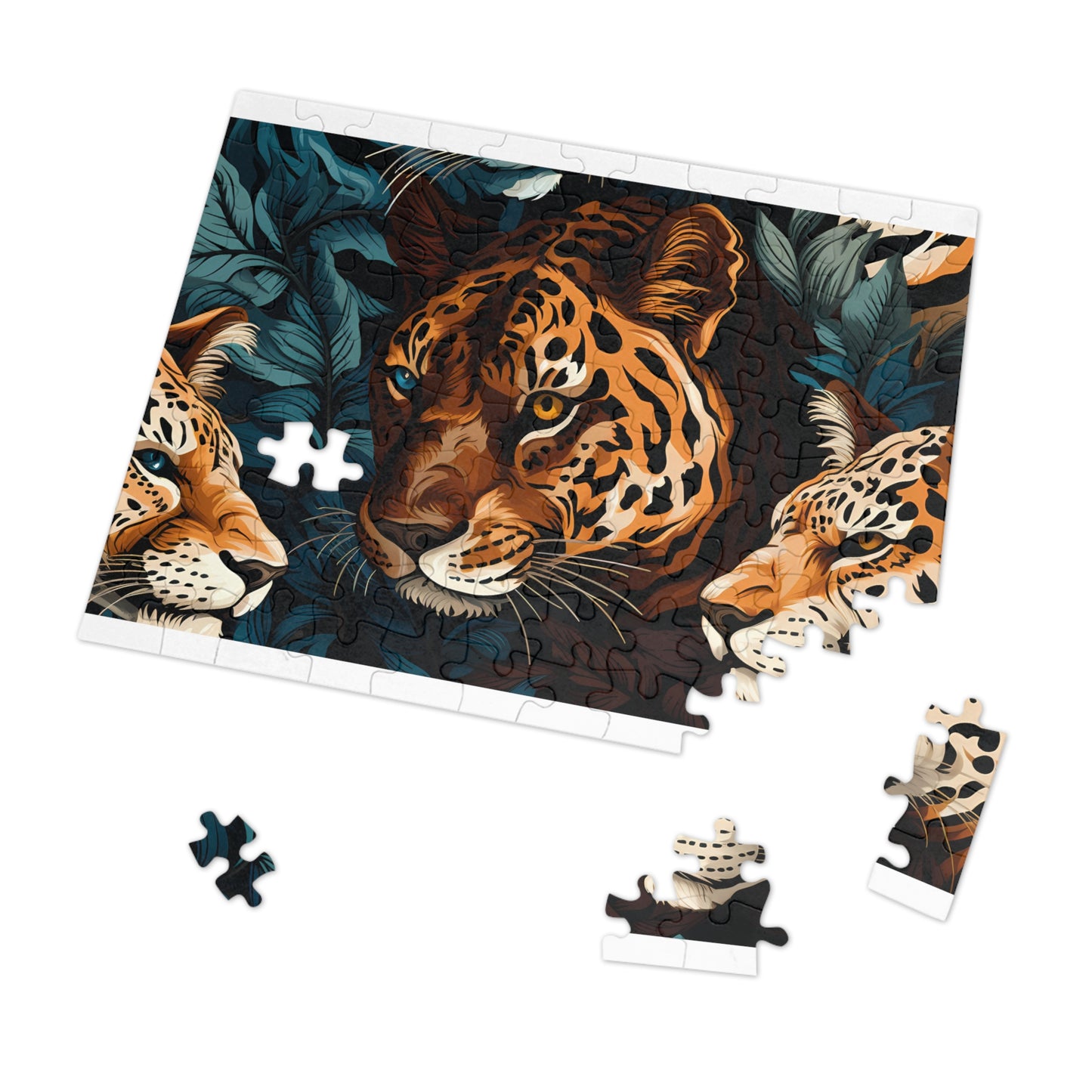 Jigsaw Puzzle, Leopard, Personalised/Non-Personalised (30, 110, 252, 500,1000-Piece)