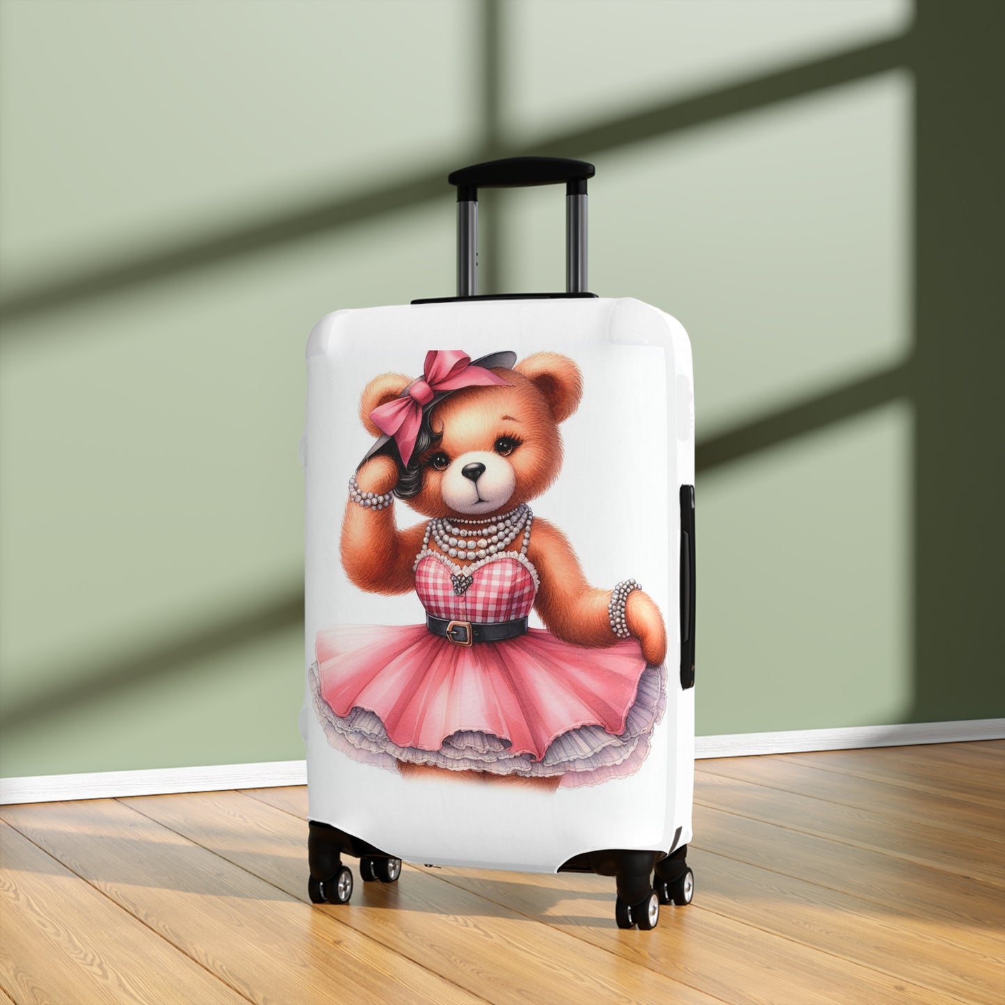 Luggage Cover, Rockabilly, Teddy Bear, awd-4033