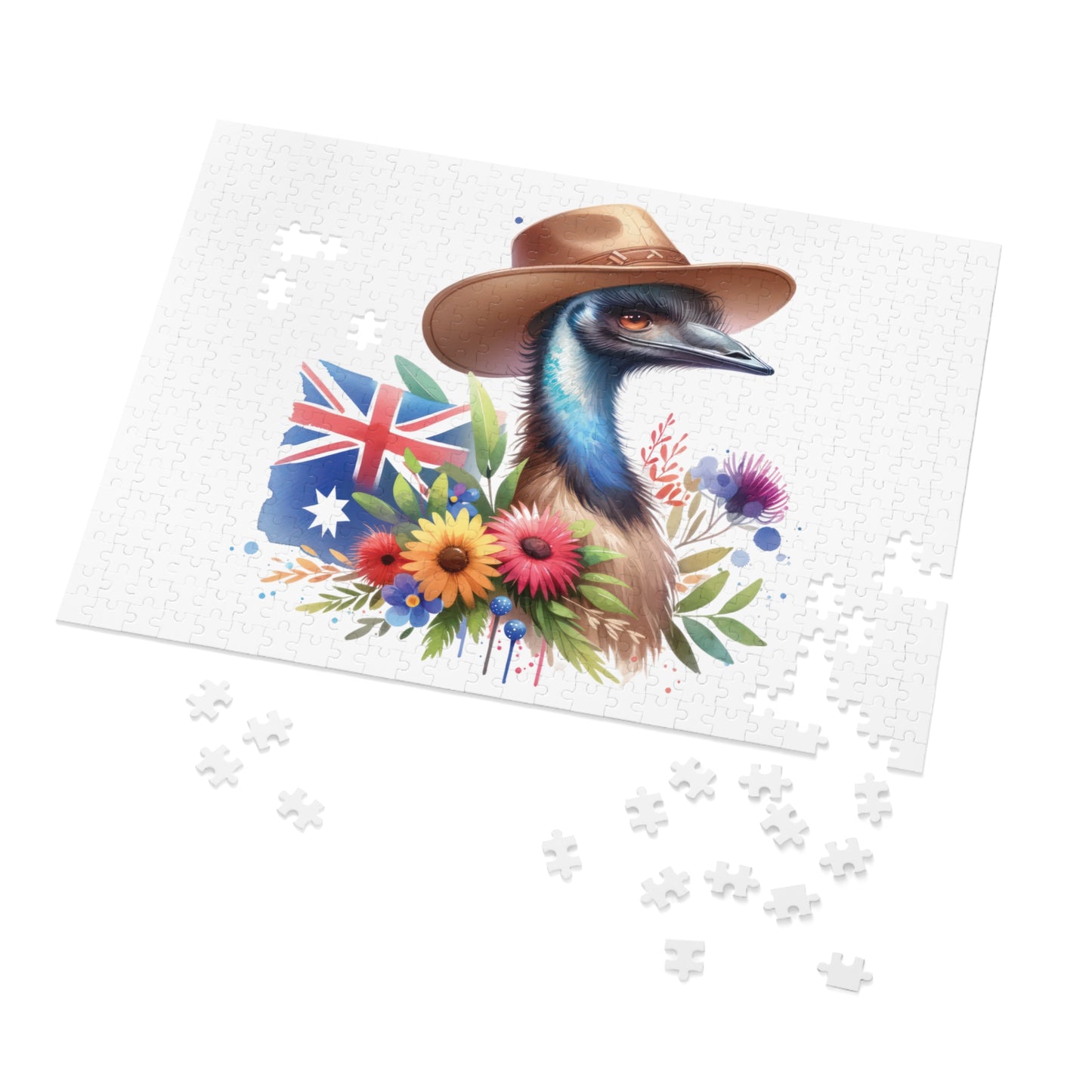 Jigsaw Puzzle in Tin, Australian Animals, Emu, Personalised/Non-Personalised, awd-1321 (30, 110, 252, 500,1000-Piece)