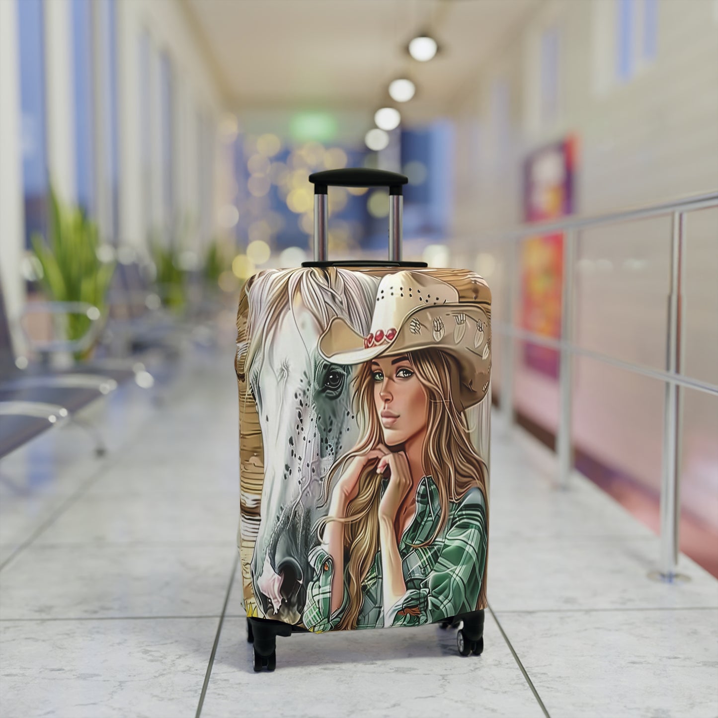 Luggage Cover, Just a Girl who Loves Horses, awd-3099