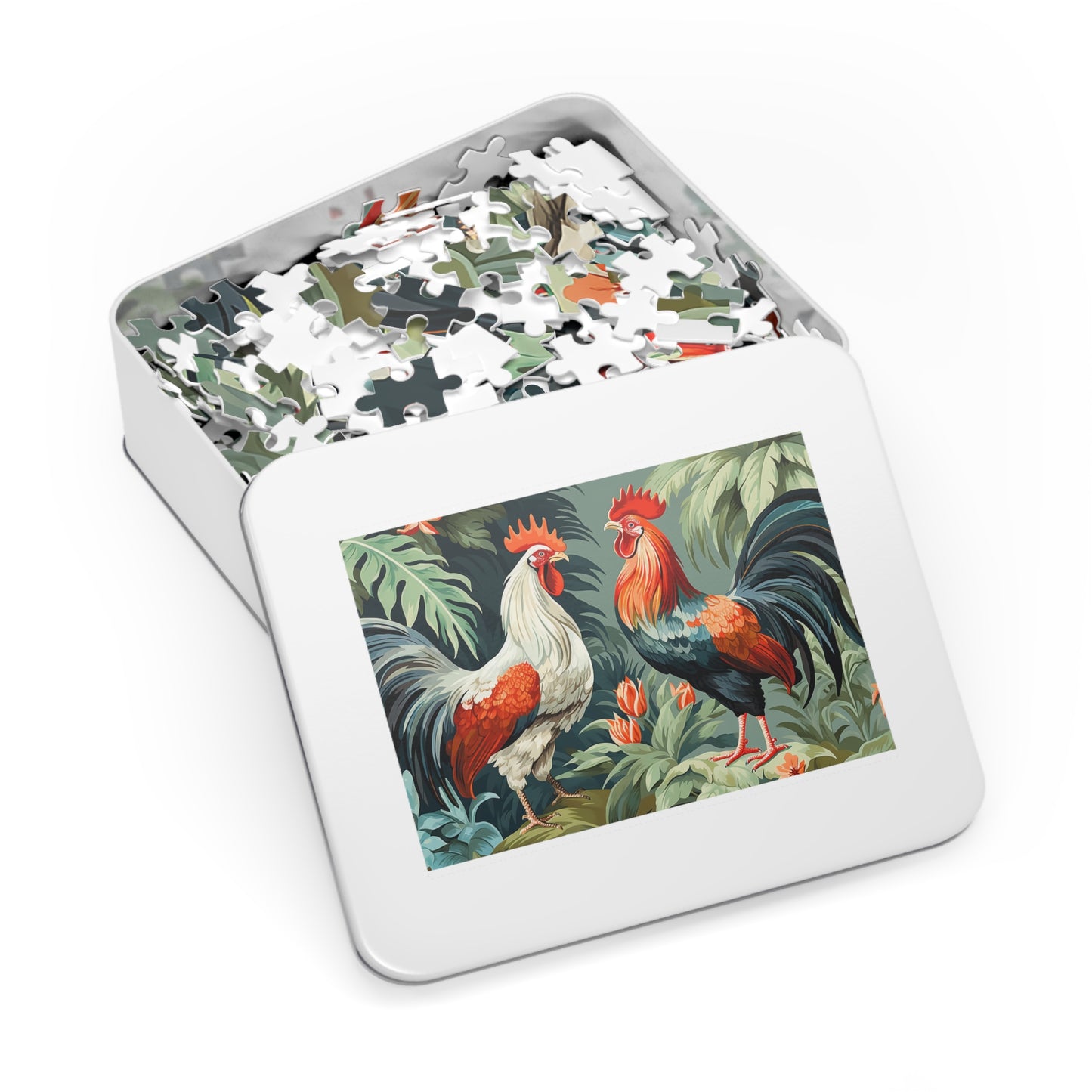 Jigsaw Puzzle, Chicken/Rooster, Personalised/Non-Personalised (30, 110, 252, 500,1000-Piece)