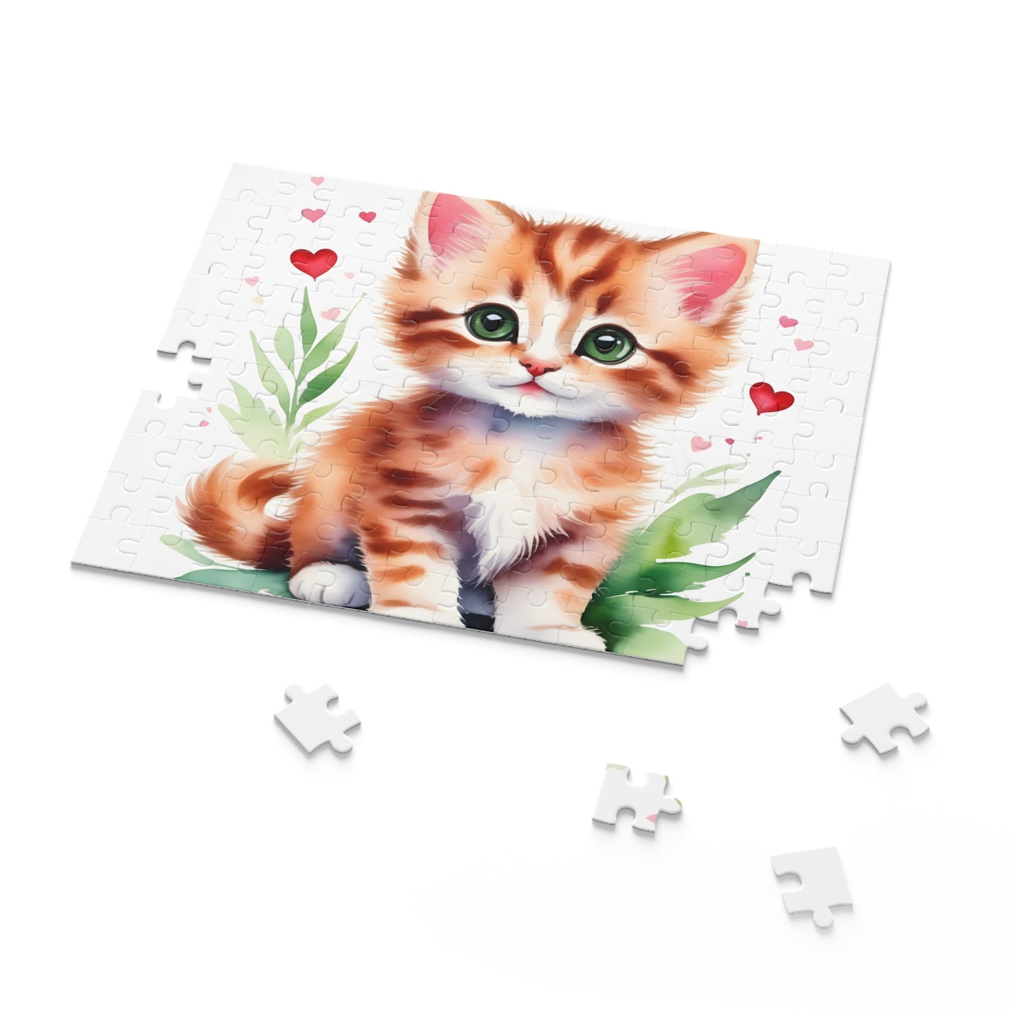 Personalised/Non-Personalised Puzzle, Cat (120, 252, 500-Piece)