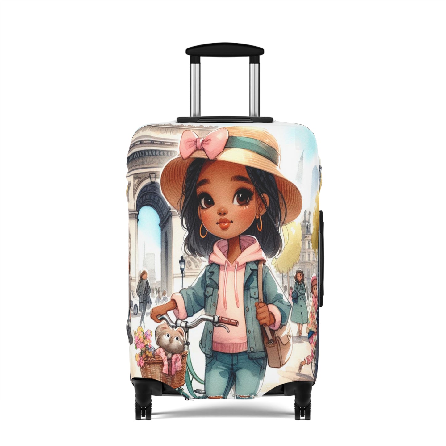 Luggage Cover, Just a Girl Who loves Travelling, awd-2110