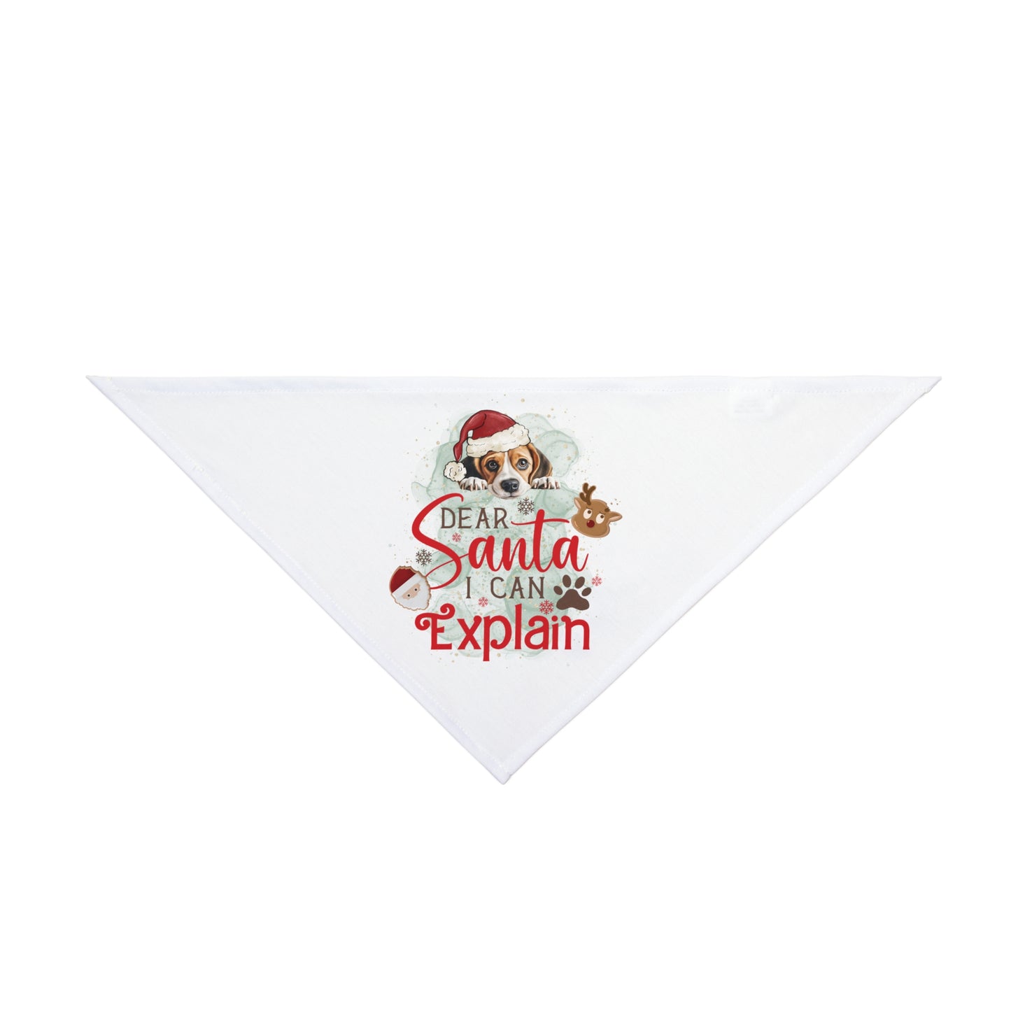 Bandana, Dear Santa I can Explain, Christmas Pet Bandana