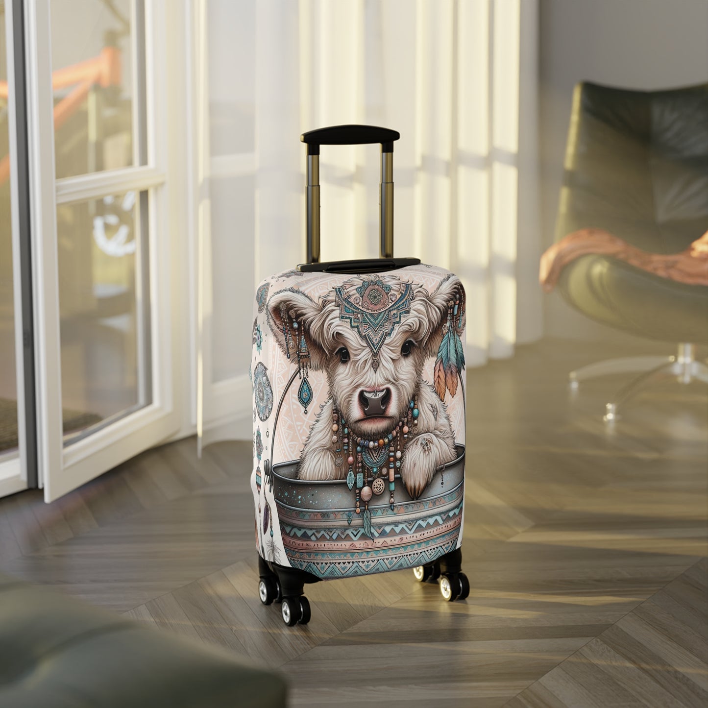 Luggage Cover, Highland Cow, awd-704