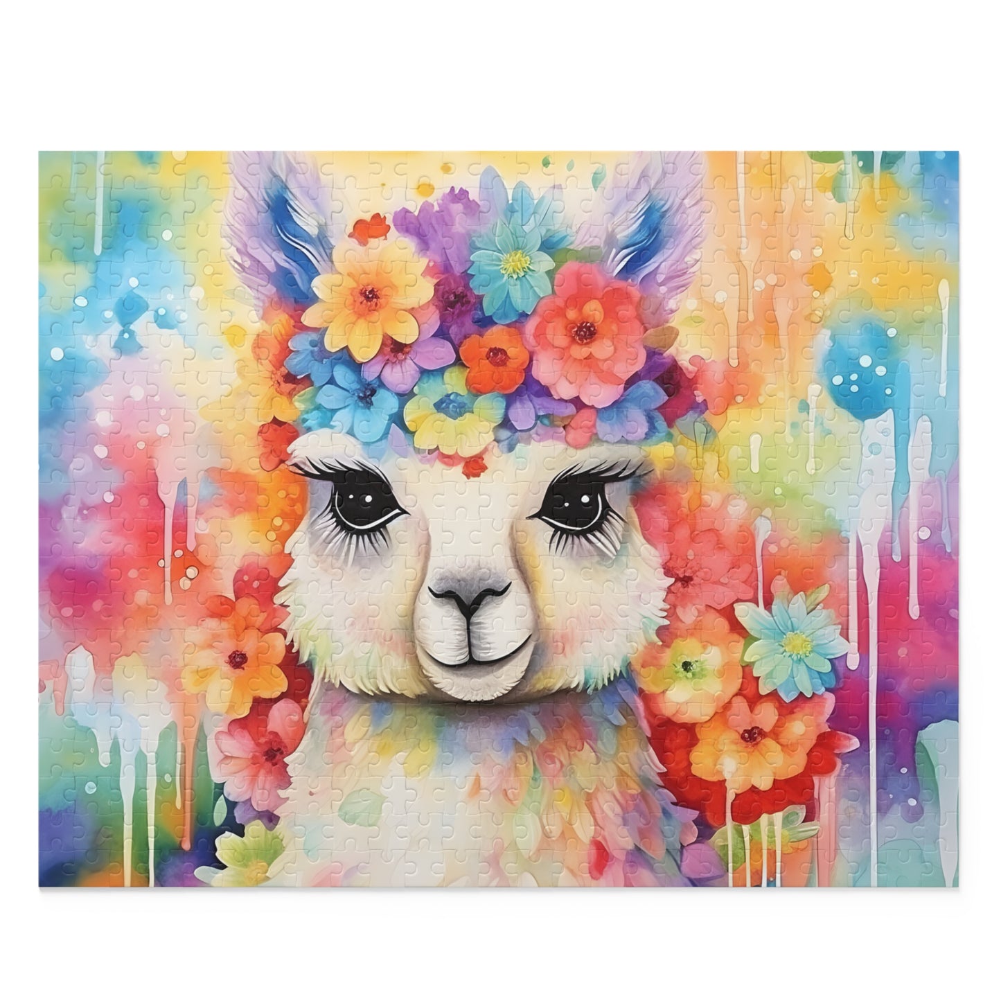 Personalised/Non-Personalised Puzzle, Llama (120, 252, 500-Piece)