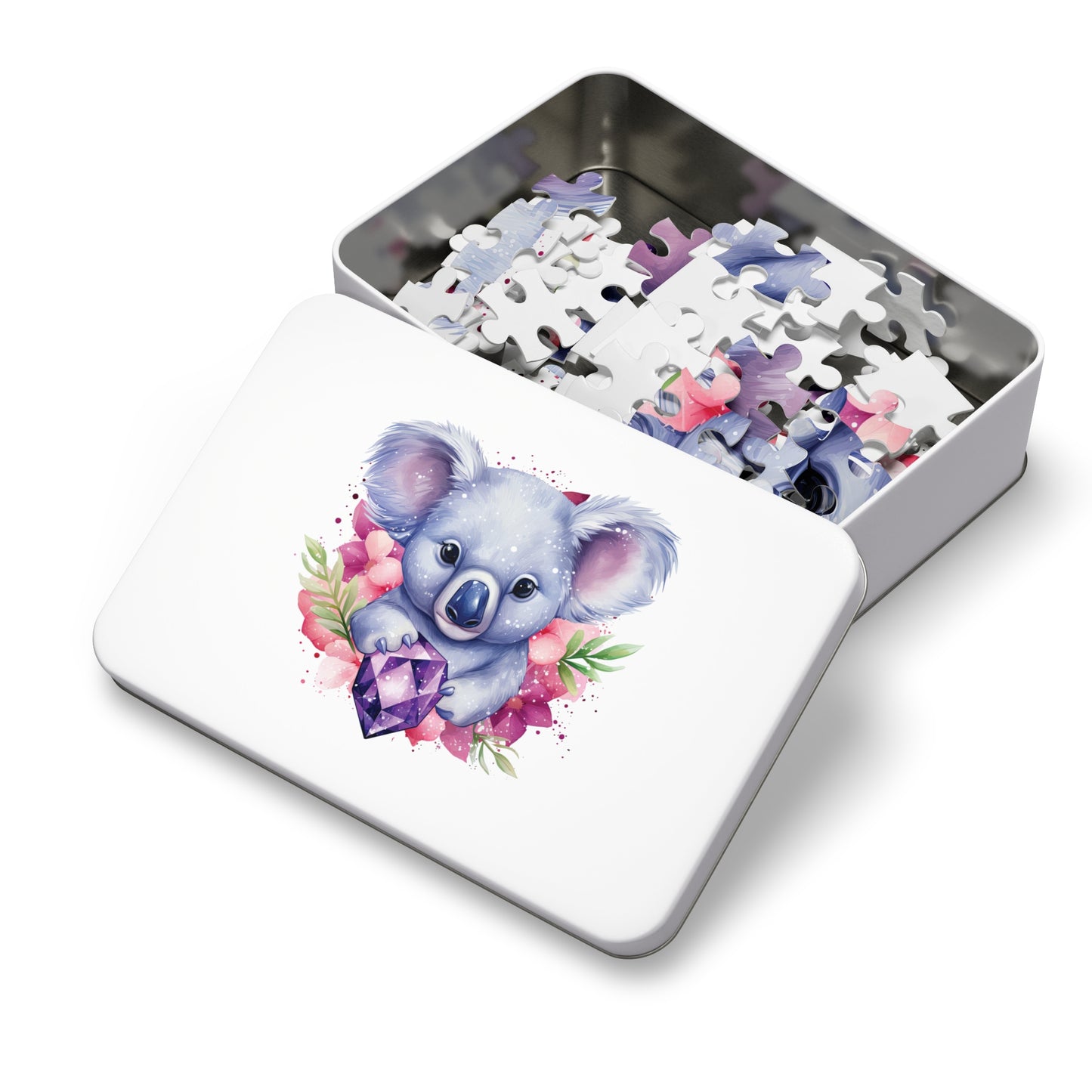 Jigsaw Puzzle in Tin, Australian Animals, Koala, Personalised/Non-Personalised, awd-507 (30, 110, 252, 500,1000-Piece)