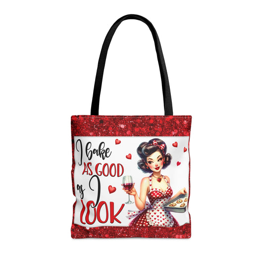 Tote Bag, Retro, I Bake as Good as I Look