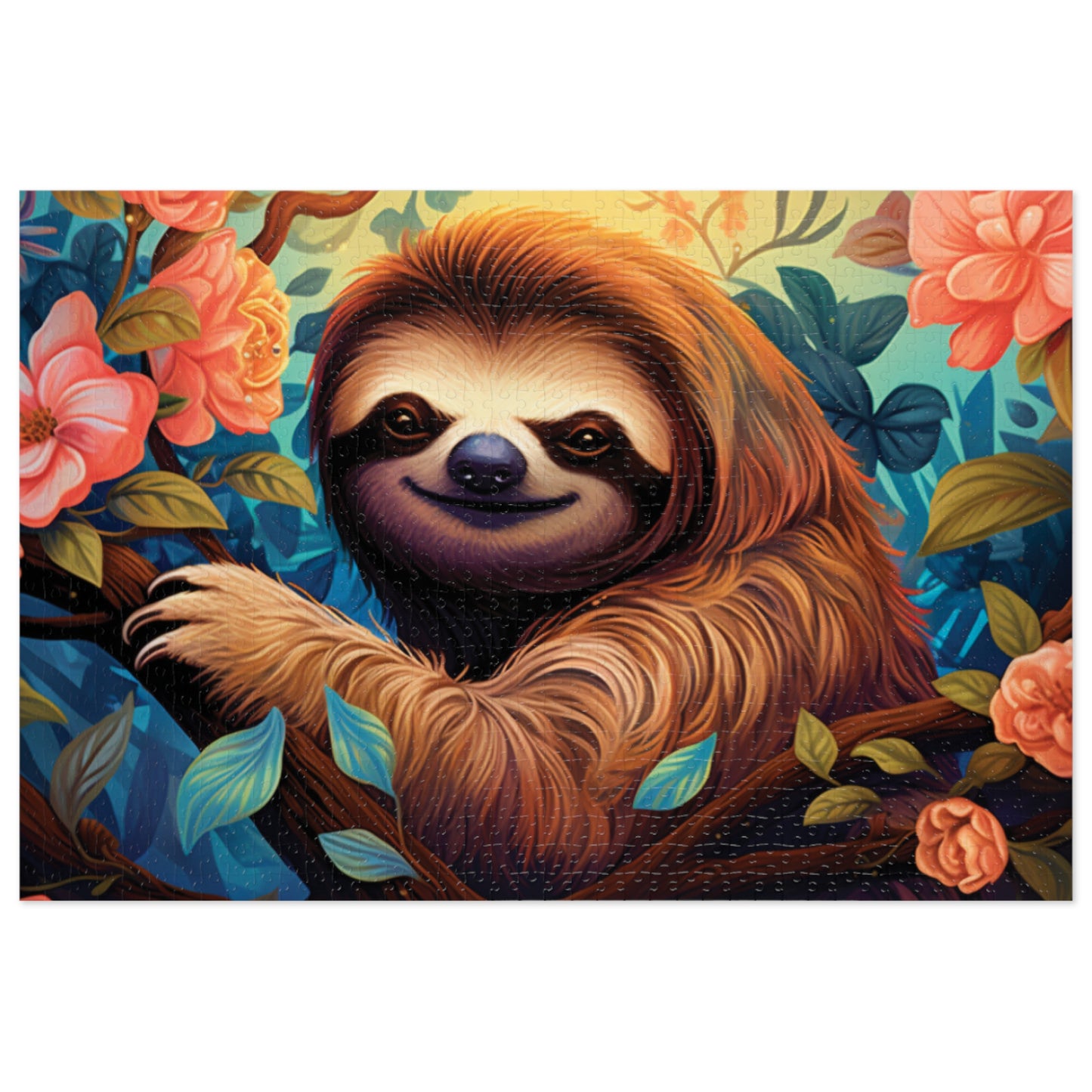 Jigsaw Puzzle, Sloth, Personalised/Non-Personalised (30, 110, 252, 500,1000-Piece)