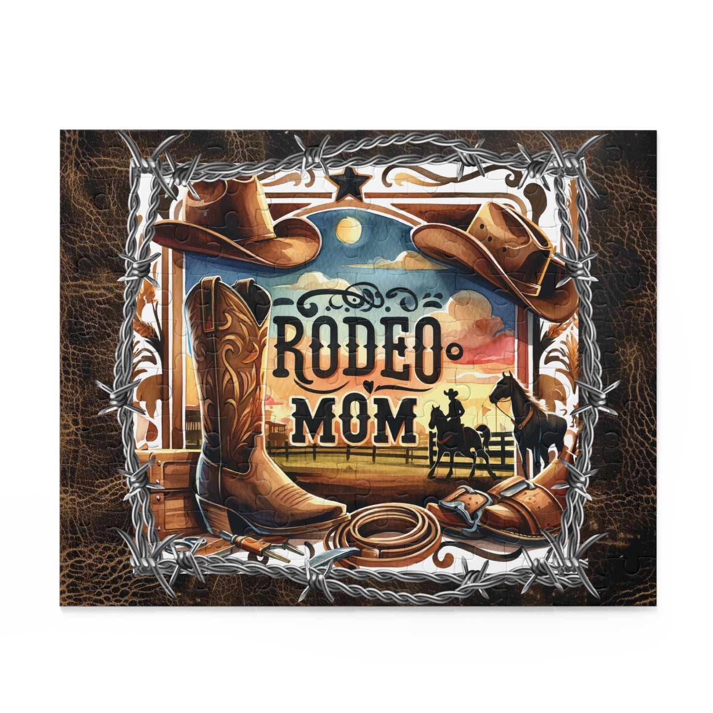 Puzzle, Western, Rodeo Mom  (120, 252, 500-Piece) awd-610