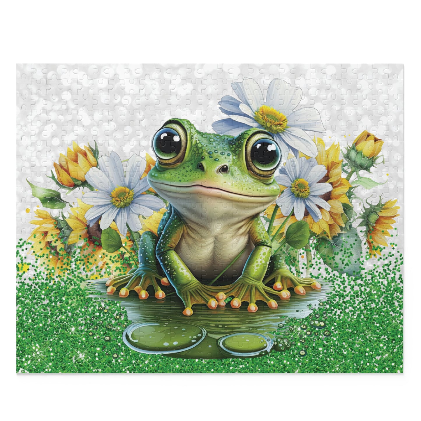 Personalised/Non-Personalised Puzzle, Frog (120, 252, 500-Piece)