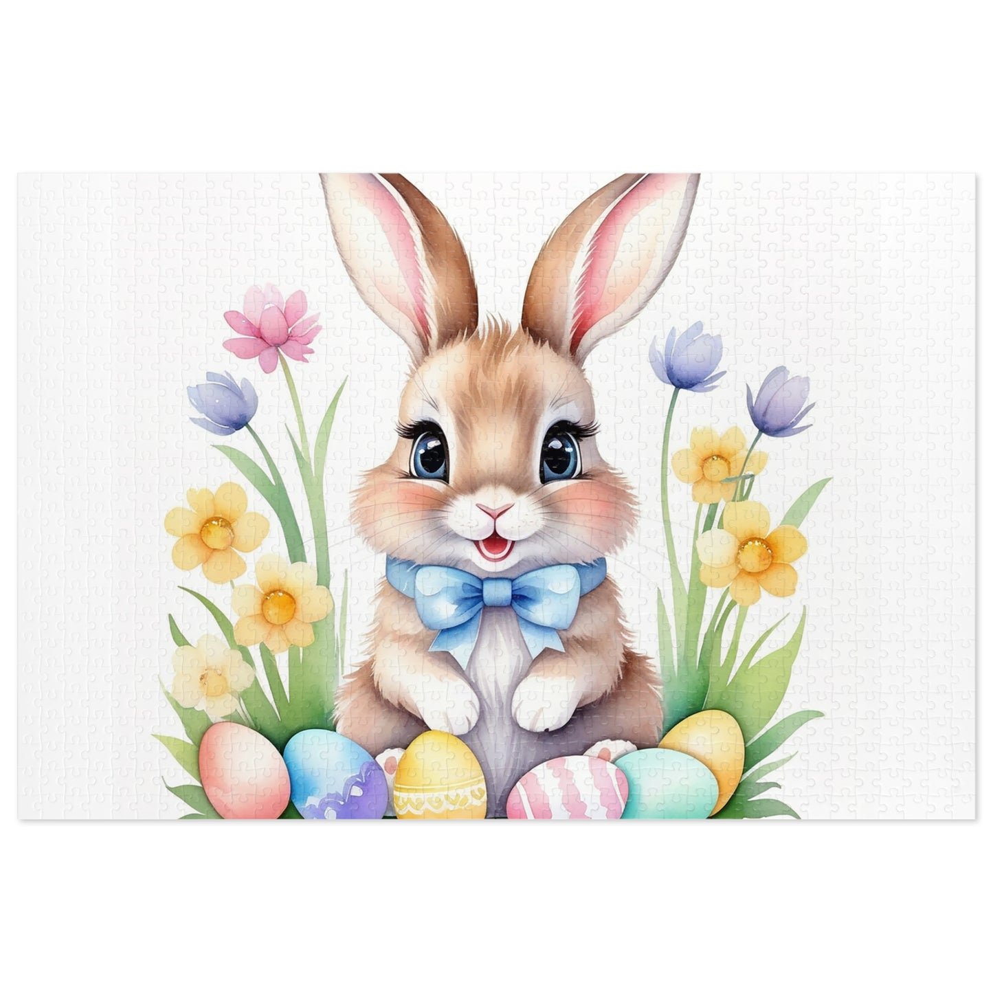 Puzzle, Easter, Rabbit, Personalised/Non-Personalised (30, 110, 252, 500,1000-Piece) awd-646