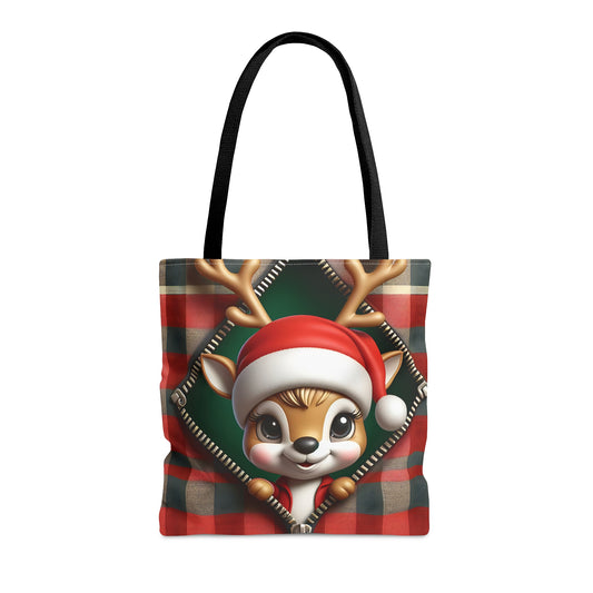 Tote Bag, Christmas Reindeer