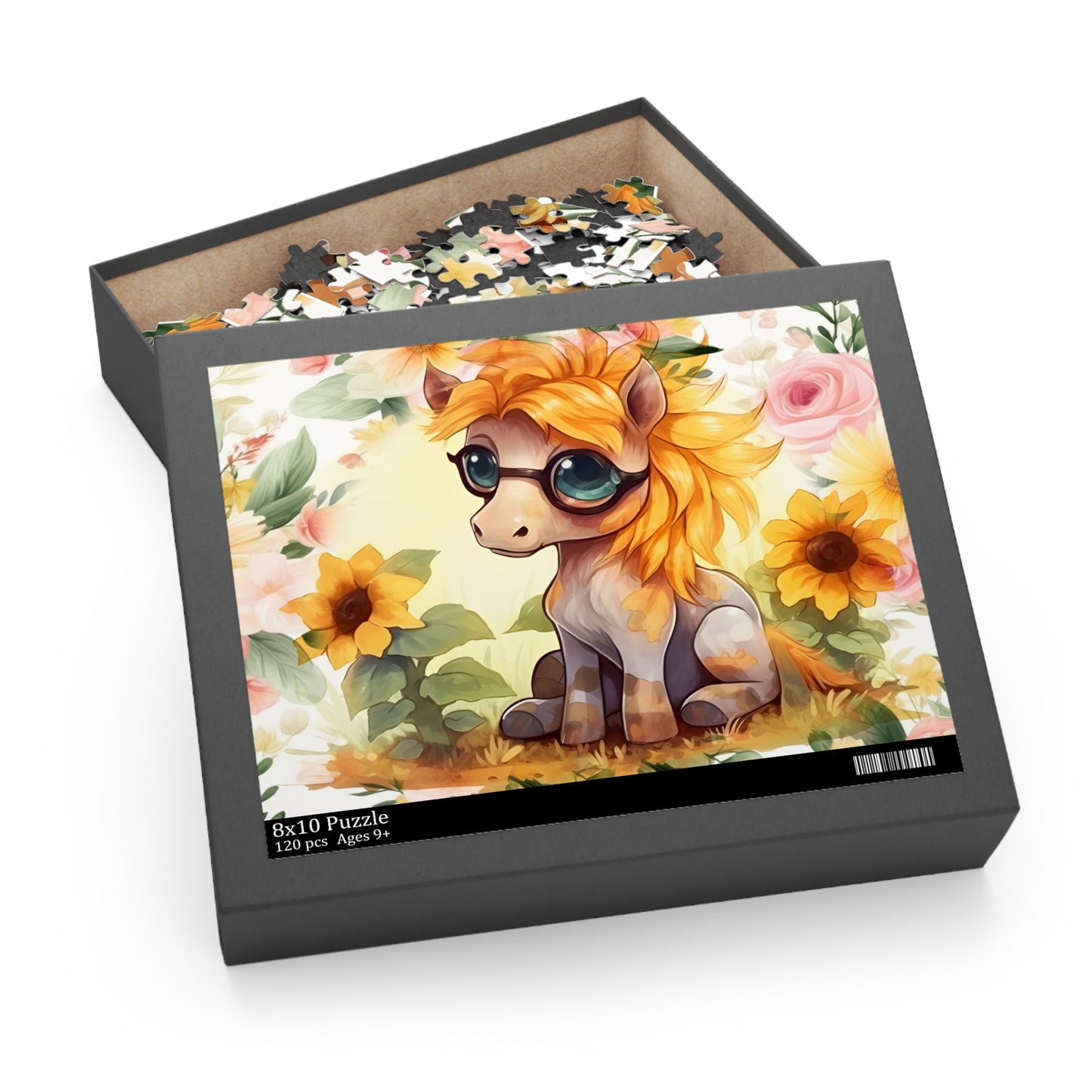 Puzzle, Donkey, Sunflowers (120, 252, 500-Piece) awd-656