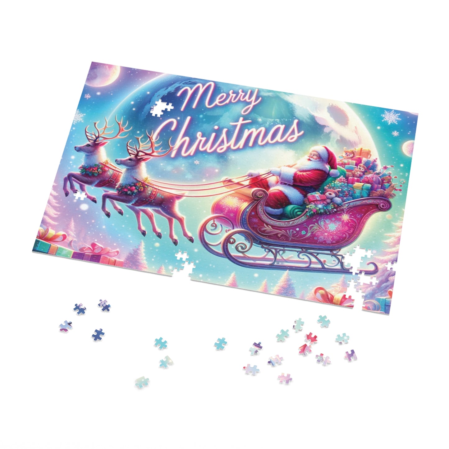 Jigsaw Puzzle, Christmas, Santa, Personalised/Non-Personalised (30, 110, 252, 500,1000-Piece)