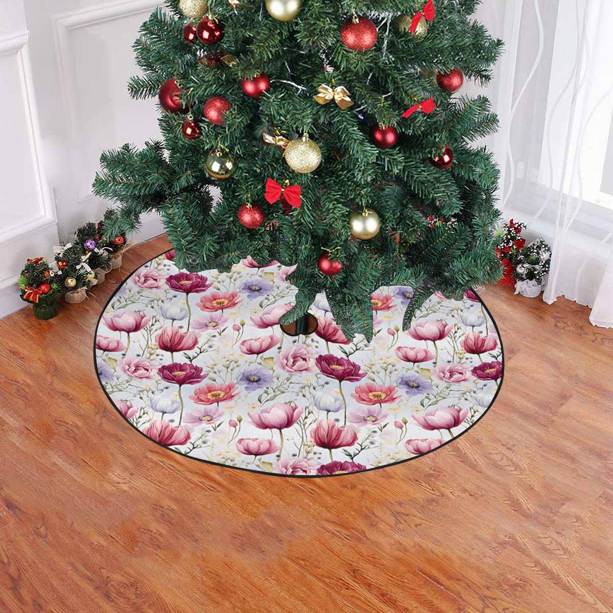 Wildflowers  Christmas Tree Skirt