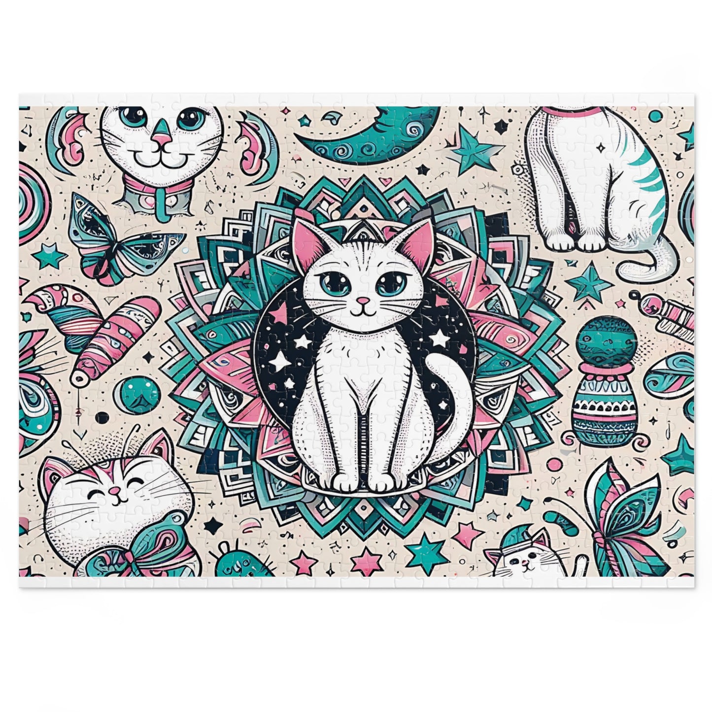 Jigsaw Puzzle, Cats, Personalised/Non-Personalised (30, 110, 252, 500,1000-Piece)