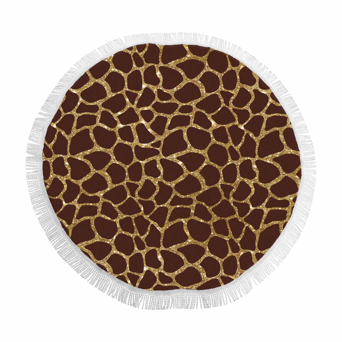 Animal print 6  Circular Beach Shawl 59"