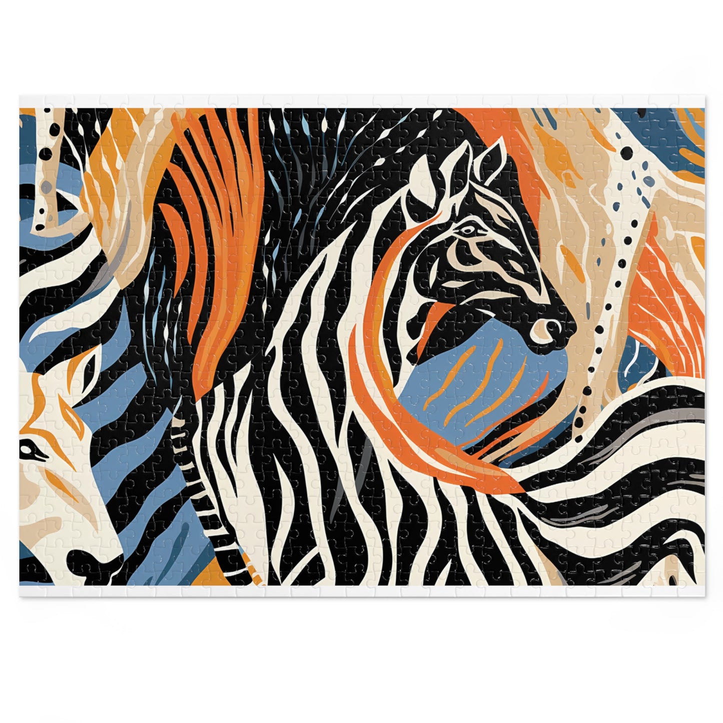 Jigsaw Puzzle, Zebra, Personalised/Non-Personalised (30, 110, 252, 500,1000-Piece)