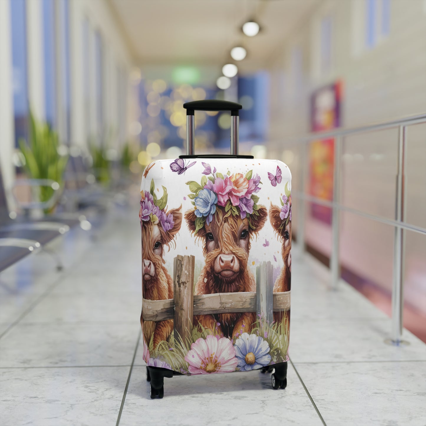 Luggage Cover, Highland Cow, awd-1764