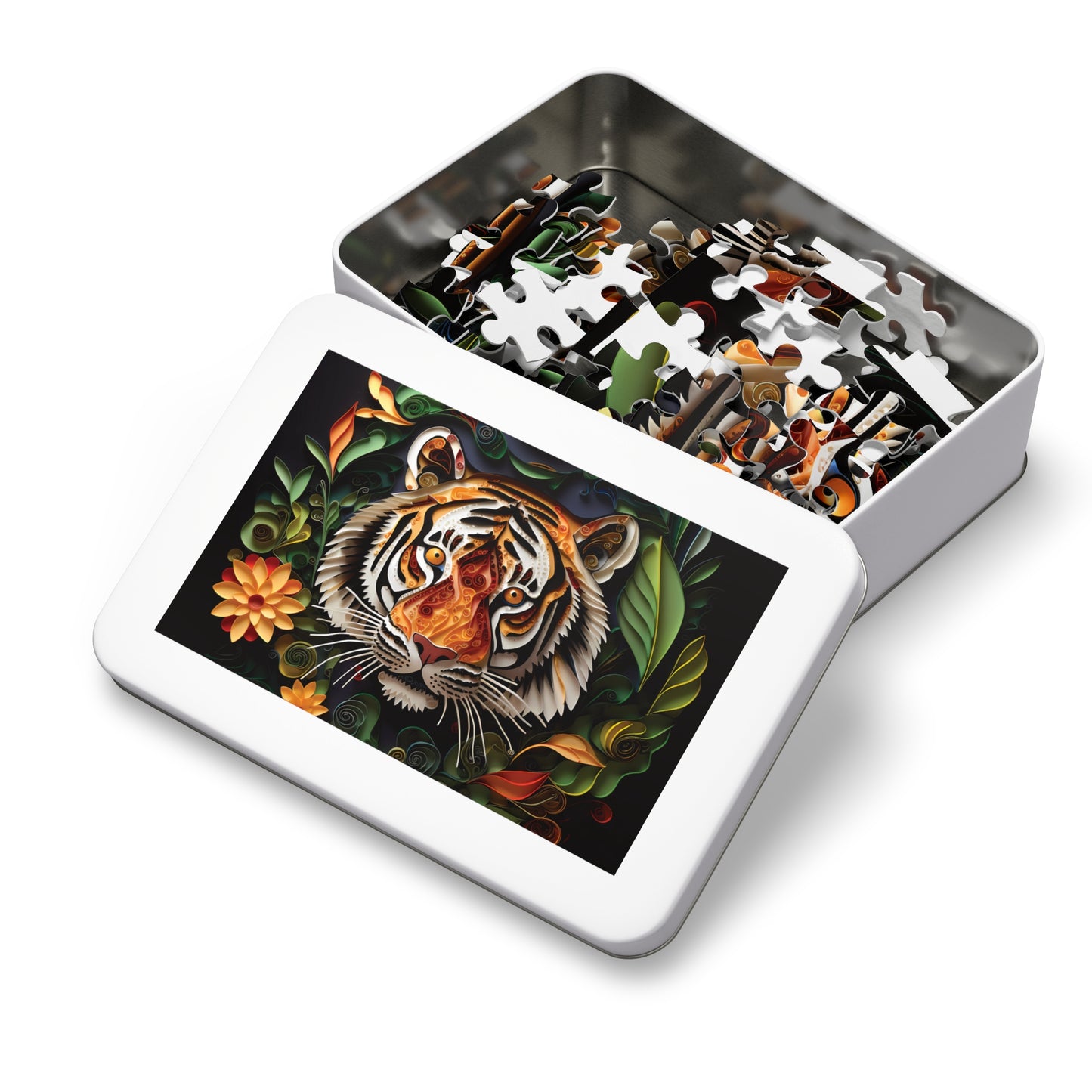 Jigsaw Puzzle, Tiger, Personalised/Non-Personalised (30, 110, 252, 500,1000-Piece)