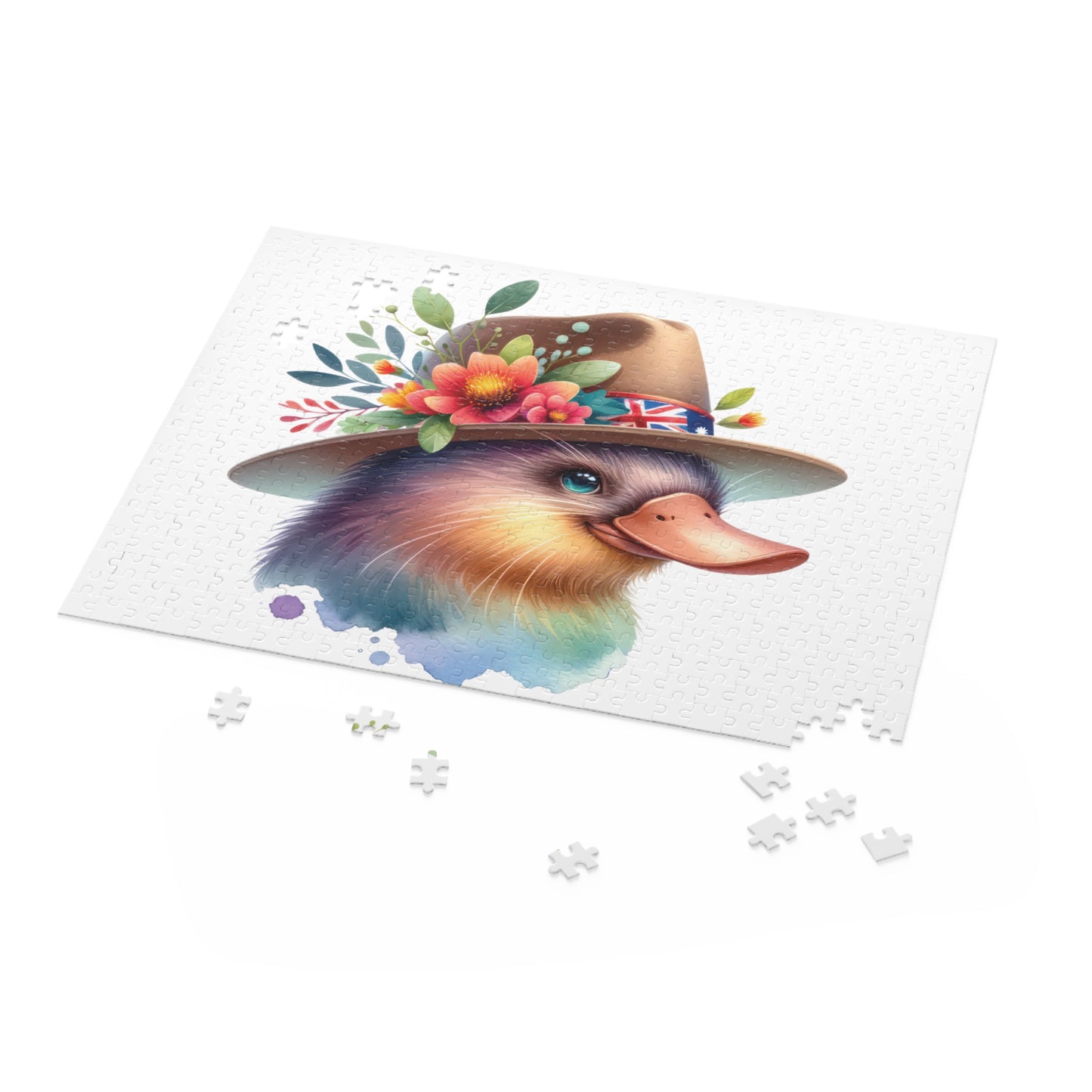 Personalised/Non-Personalised Puzzle, Platypus (120, 252, 500-Piece)