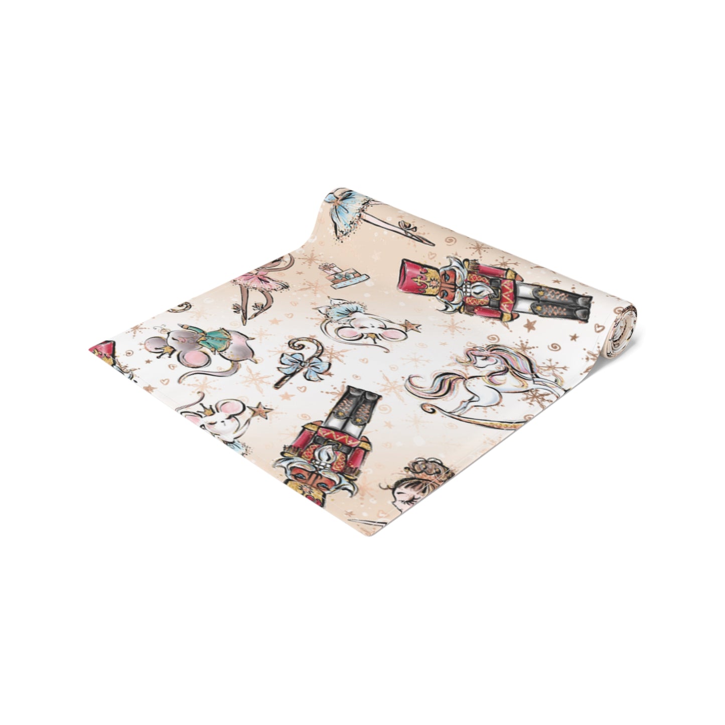 Christmas Nutcracker Table Runner, Cotton Twill and Poly Available