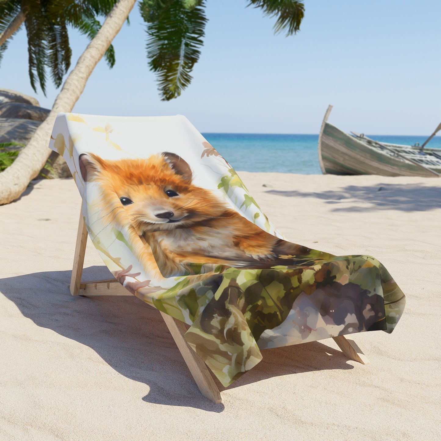 Beach Towel, Australian Animals, Quokka, Polycotton Towel, 2 sizes Available