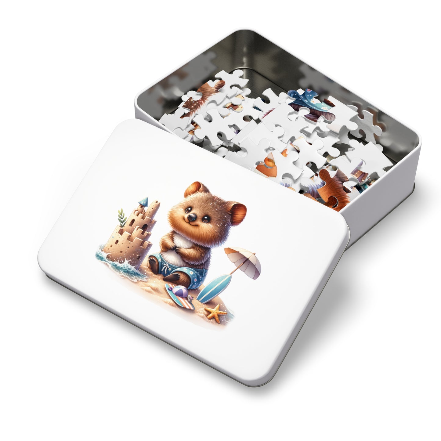 Jigsaw Puzzle in Tin, Australian Animals, Quokka, Personalised/Non-Personalised, awd-1324 (30, 110, 252, 500,1000-Piece)