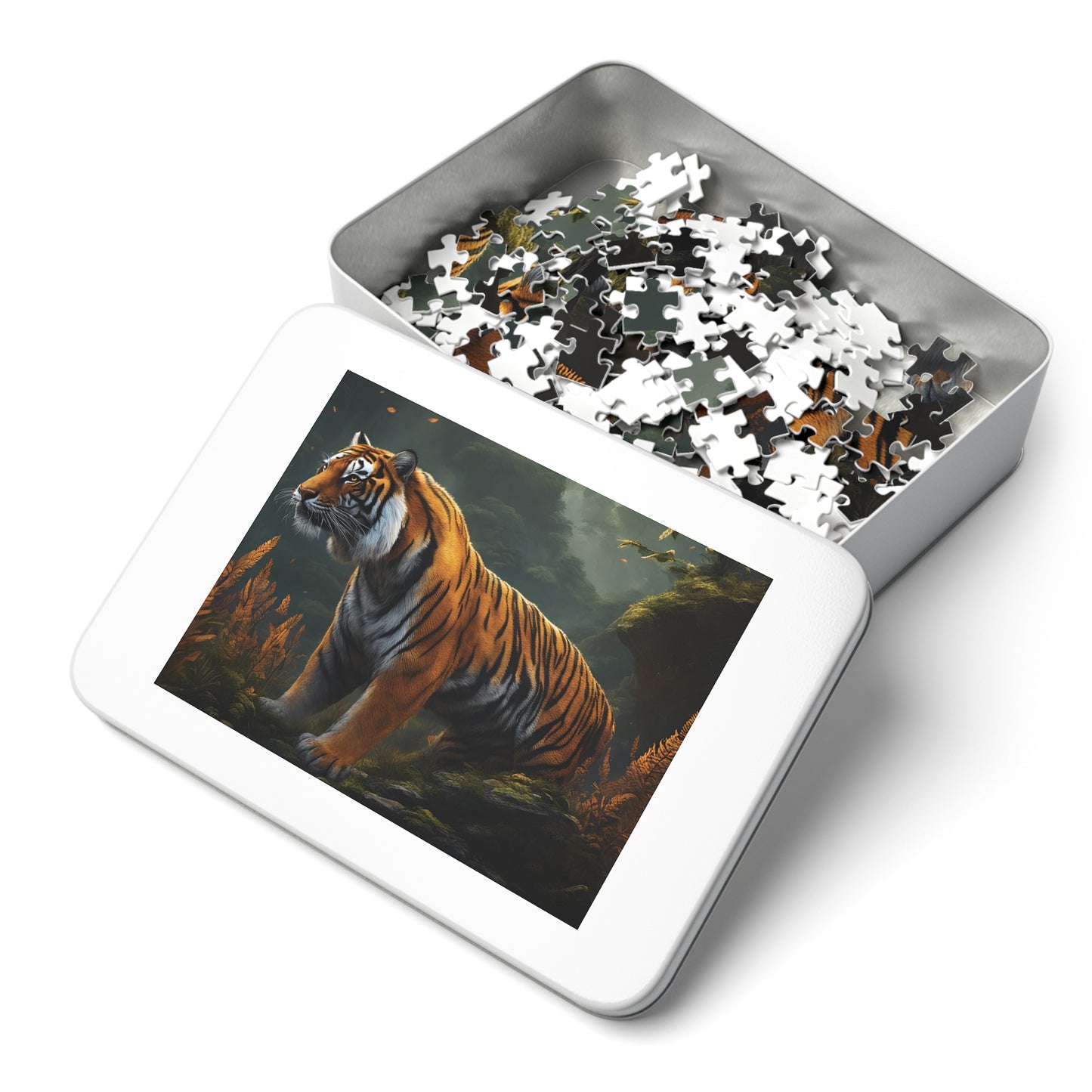 Puzzle, Tiger, Personalised/Non-Personalised (30, 110, 252, 500,1000-Piece) Awd-548