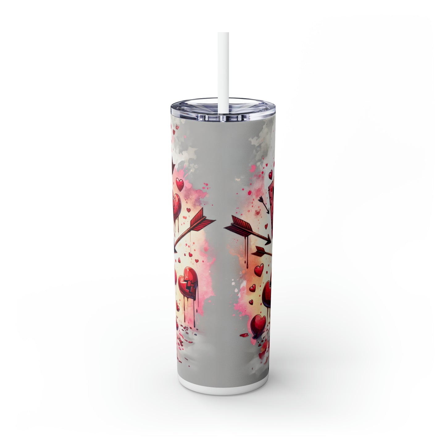 Skinny Tumbler with Straw, 20oz, Rooster