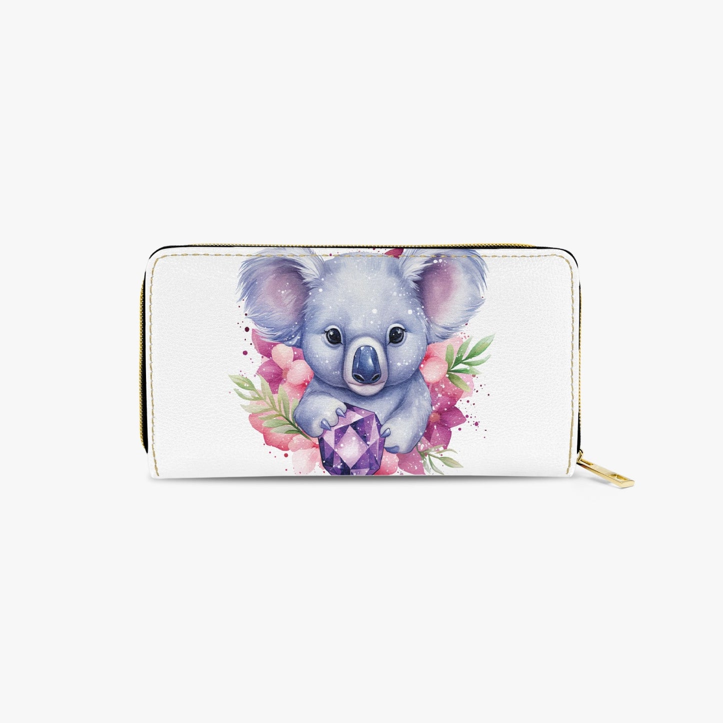 Long Type Zipper Purse, Koala, awd-507