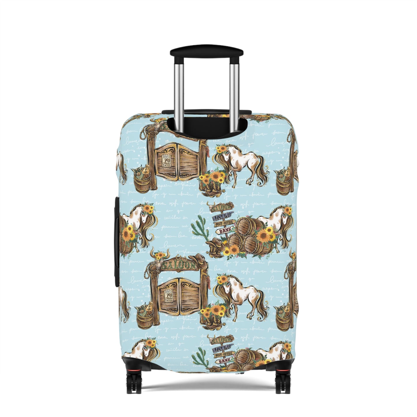 Luggage Cover, Howdy Cowboy Blue