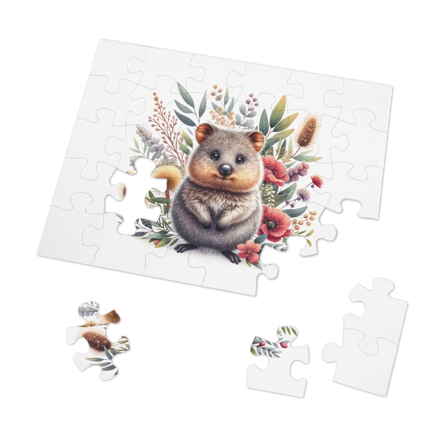 Jigsaw Puzzle in Tin, Australian Animals, Quokka, Personalised/Non-Personalised, awd-1327 (30, 110, 252, 500,1000-Piece)