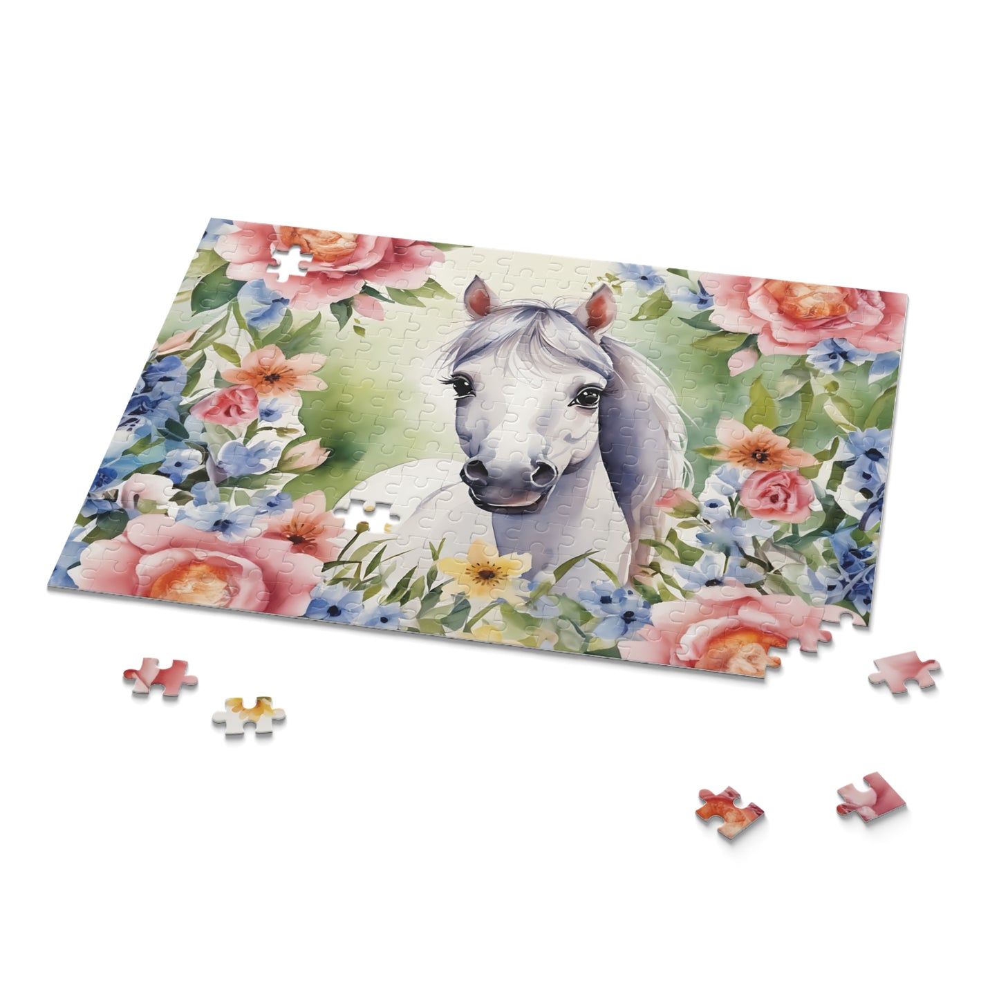 Personalised/Non-Personalised Puzzle, Horse (120, 252, 500-Piece)